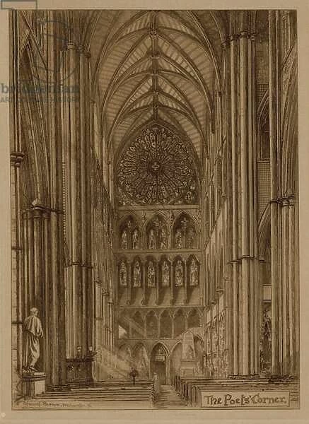 The Poets Corner of Westminster Abbey (engraving)