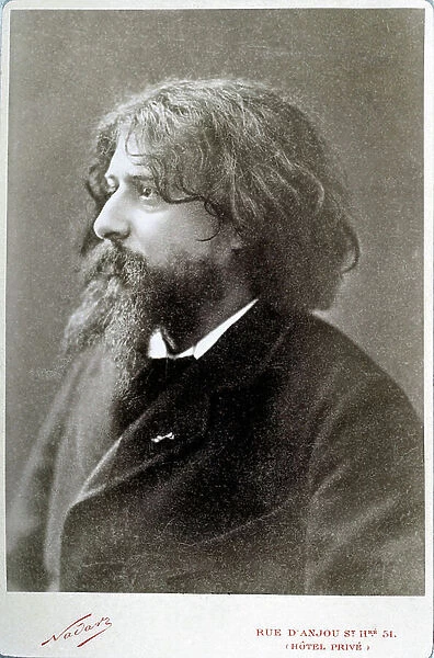 Portrait of Alphonse Daudet, poet, novelist 1840-1897