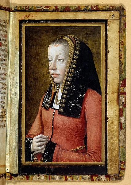 Portrait assumes of Anne of Brittany (1477-1514) Queen of France