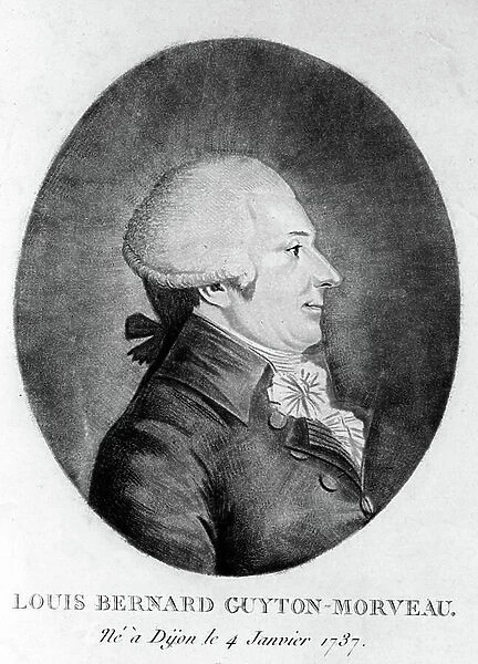 Portrait of Baron Louis-Bernard Guyton-Morveau (Louis Bernard Guyton (Guiton) de Morveau) (1737-1816), French politician, chemist and revolutionary