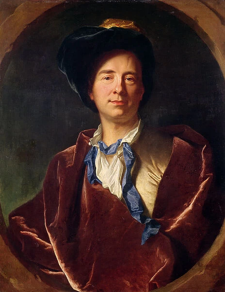 Portrait of Bernard le Bovier de Fontenelle (1657-1757) (oil on canvas)