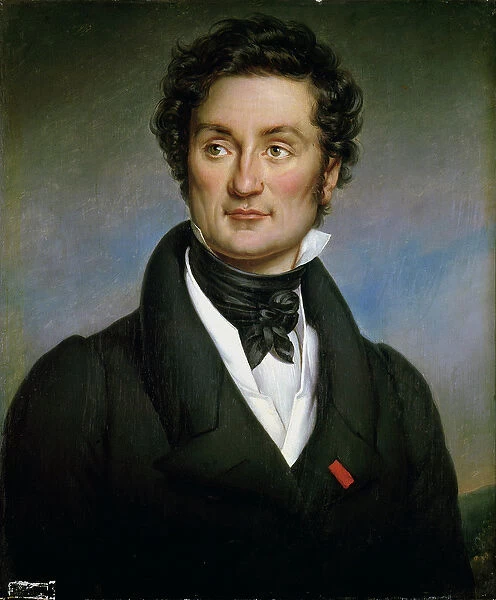 Portrait of Charles Nodier (1780-1844) 1824 (oil on canvas)