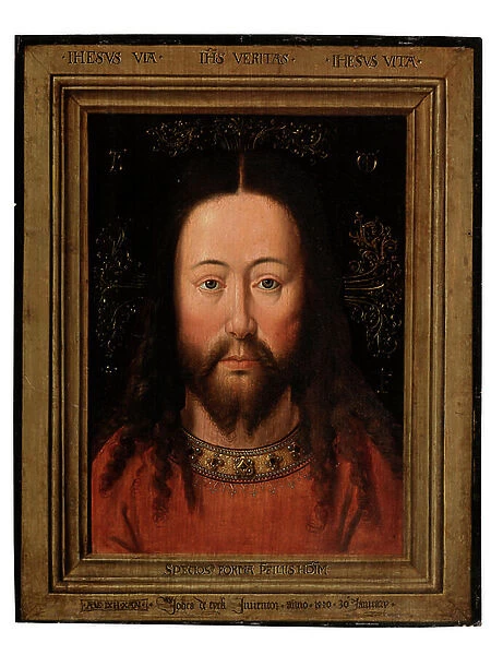 Portrait of Christ (oil on panel)