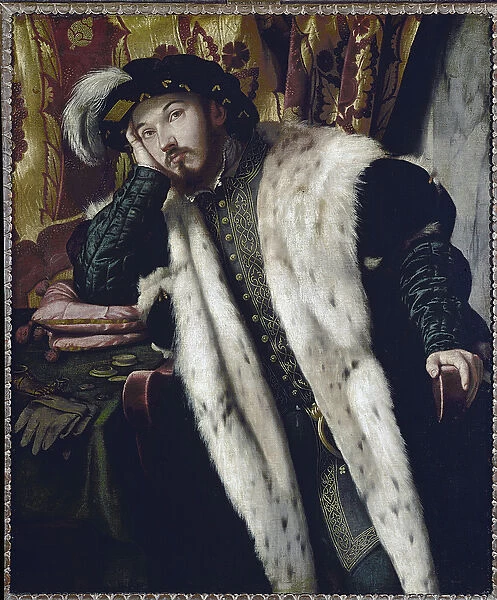 Portrait of the count Cesareso (oil on canvas, 1542)