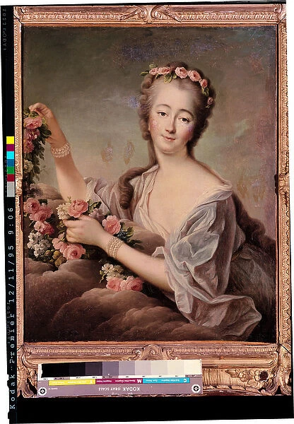 Portrait of the Countess du Barry (1743-93) as Flora (oil on canvas)