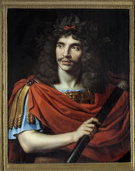 Portrait of the French comedian and playwright Jean-Baptiste Poquelin dit Moliere