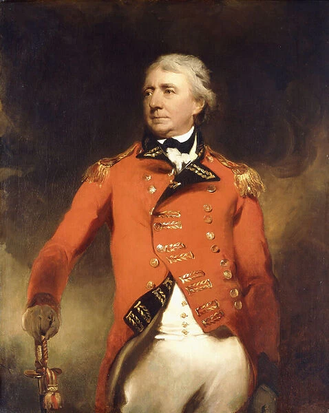 Portrait of General James Stuart standing three-quarter length