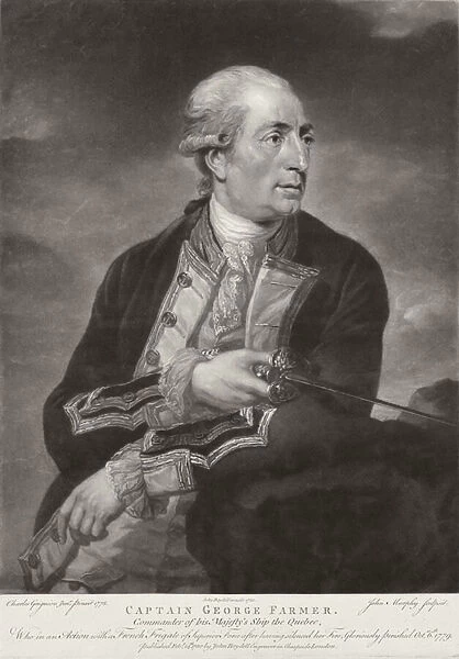 Portrait of George Farmer (1732-79) Captain of HMS Quebec