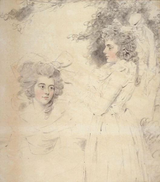 Portrait of Georgiana, Duchess of Devonshire and Lady Elizabeth Foster