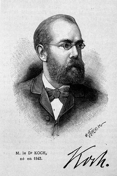 Portrait of the German doctor Robert Koch (1843-1910)