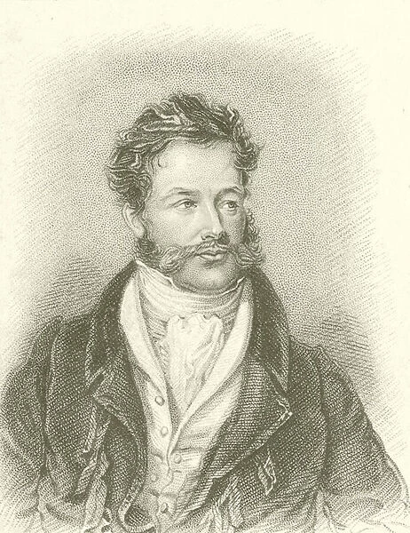 Portrait of Giovanni Battista Belzoni (engraving)
