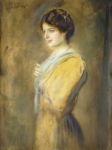 Portrait of Grafin Ilse Seilern, Three-Quarter Length, (oil on board)