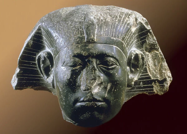 Portrait head of Sesostris III (1878-43 BC) from a sphinx, Middle Kingdom, c