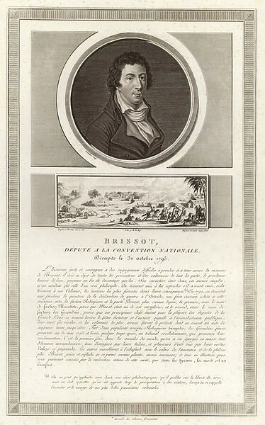 Portrait of Jacques Pierre Brissot (engraving)