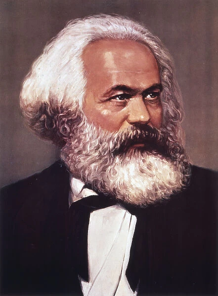 Portrait of Karl Marx (chromolitho)