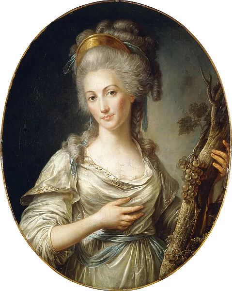 Portrait of a Lady said to be the Princess de Lamballe, standing three-quarter length