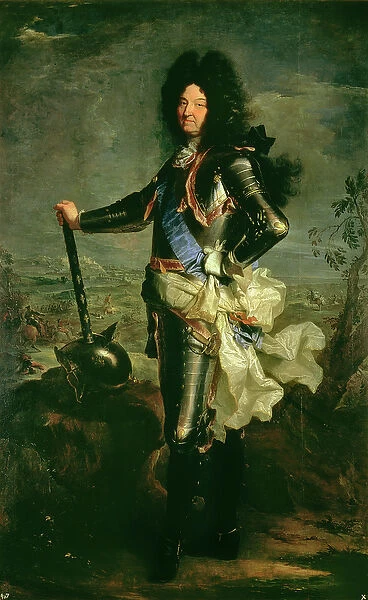 Portrait of Louis XIV (1638-1715) (oil on canvas)