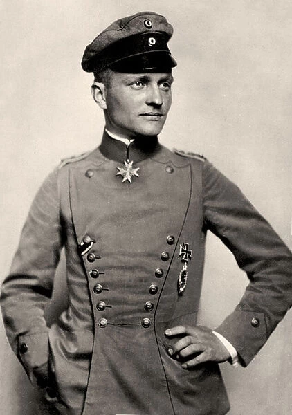 Portrait of Manfred von Richthofen, c. 1919 (photo)