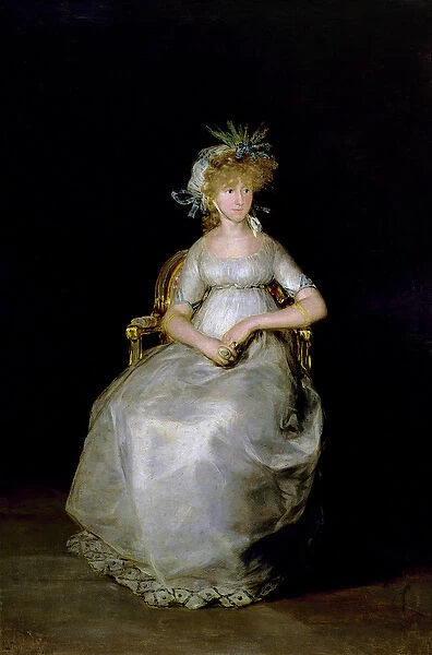 Portrait of Maria Teresa (d. 1820) of Ballabriga, Countess of Chinchon (oil on canvas)