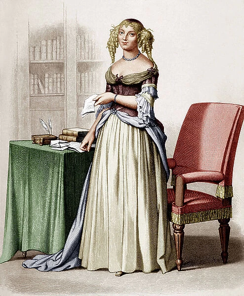 Portrait of the Marquise de Sevigne (engraving)