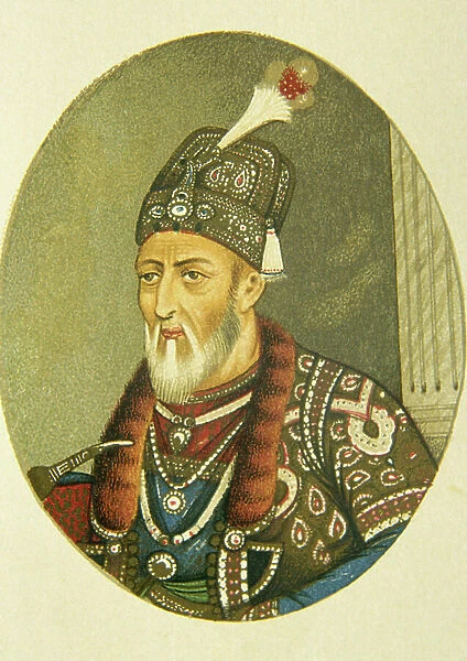 Portrait of Mughal Emperor Bahadur Shah Ii, India