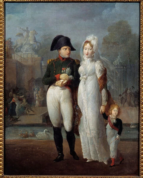 Marie Louise (1791-1847) Nempress of The French 1810-1814 Second Wife of  Napoleon I with The Infant Napoleon Ii (1811-1832) Oil On Canvas by  Fran?Ois Gerard Poster Print by (18 x 24) : : Home