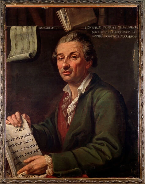 Portrait of Pierre Eugene Francois, Marquis of Ligniville (Painting, 18th century)