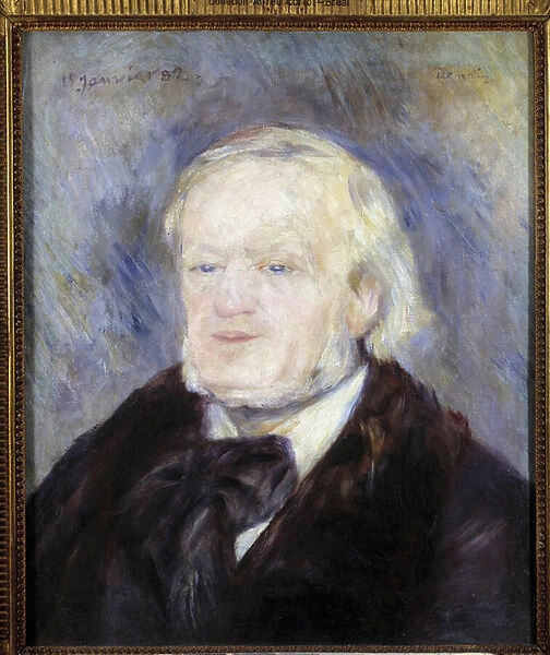 Portrait of Richard Wagner (1813 - 1883). Painting by Pierre Auguste Renoir (1841-1919)