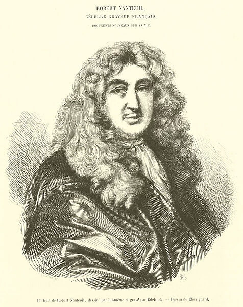 Portrait de Robert Nanteuil (engraving)