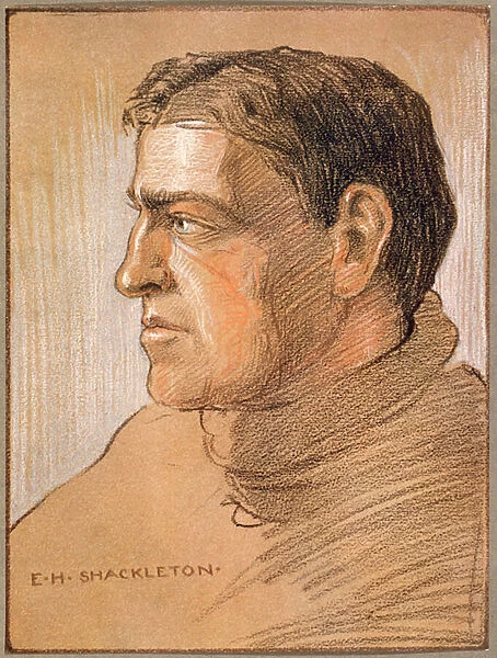 Portrait of Shackleton, from The Heart of the Antarctic
