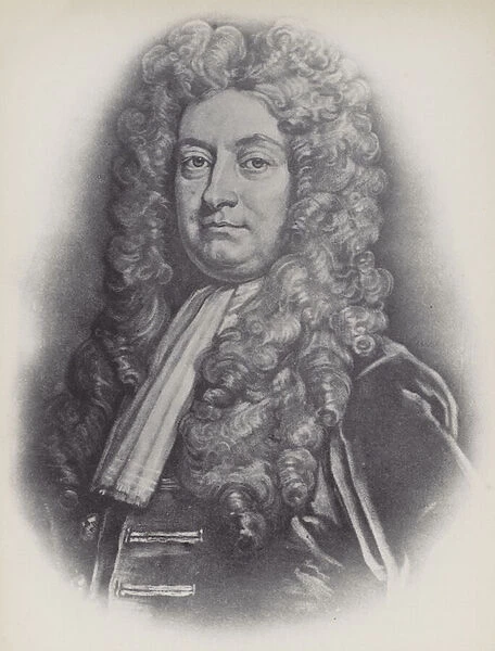 Portrait of Sir Hans Sloane, after the painting by Kneller (litho)