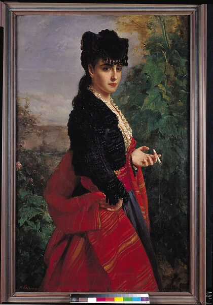 Portrait of a Spanish Woman (oil on canvas)