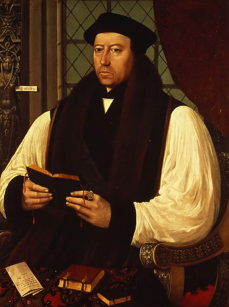 Portrait of Thomas Cranmer (1489-1556) 1546 (oil on panel)
