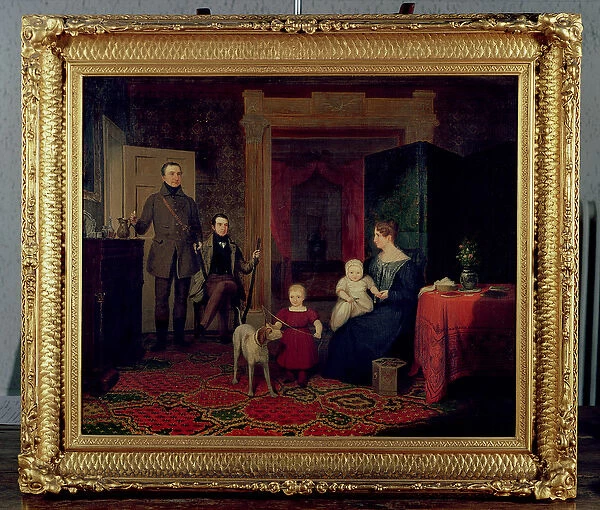 Portrait of the Van Cortland Family, c. 1830 (oil)