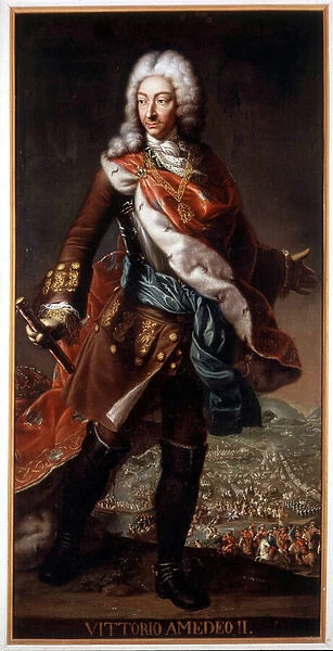 Portrait of Vittorio Amedeo II di Savoia called the Volpe Savoiarda (1666-1732