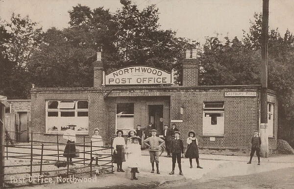 Post office, Northwood, London (b  /  w photo)