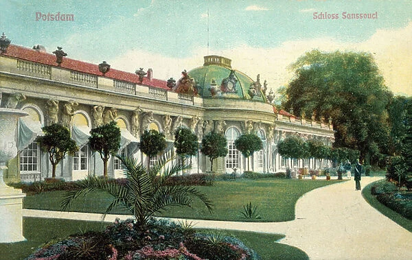 Potsdam, Schloss Sanssouci (colour photo)