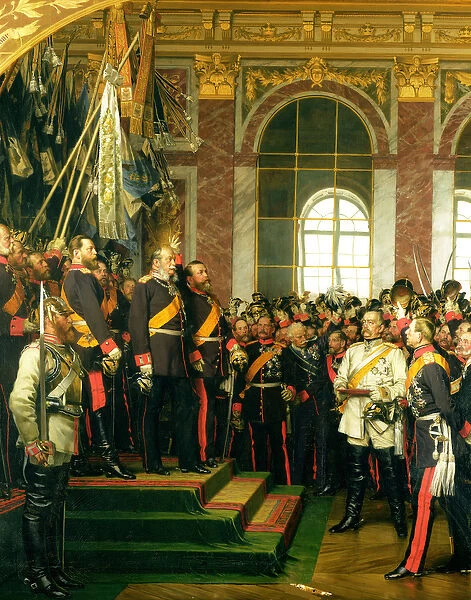 The Proclamation of Wilhelm as Kaiser of the new German Reich, in the Hall of Mirrors