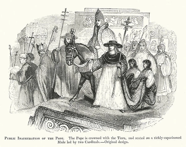 Public Inauguration of the Pope (engraving)