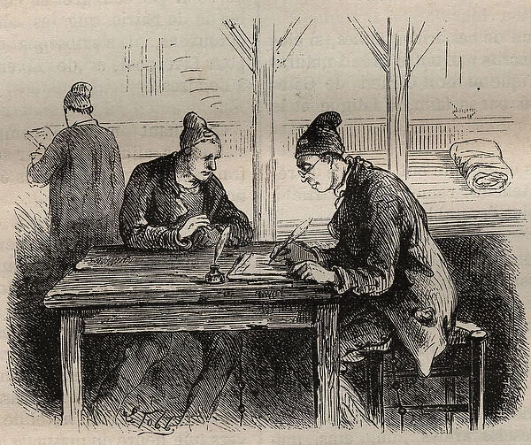 The public writer at the Toulon Bagne in the 19th century