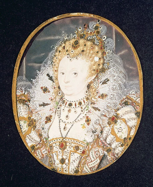 Queen Elizabeth I, c. 1595-1600 (w  /  c on vellum)
