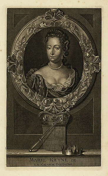 Queen Mary II of Great Britain, 1730 (engraving)