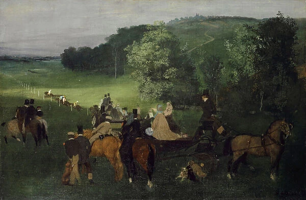 At the Racecourse (The Races), c.1861-62 (oil on canvas)