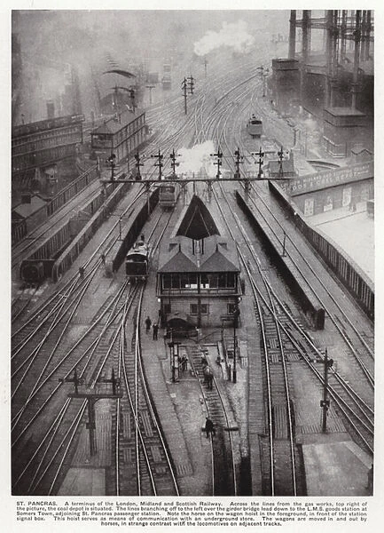 Railway tracks outside St Pancras Station, terminus of the London