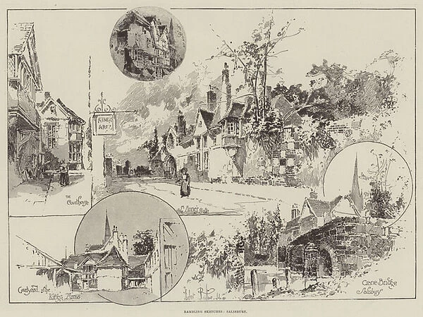 Rambling Sketches, Salisbury (engraving)