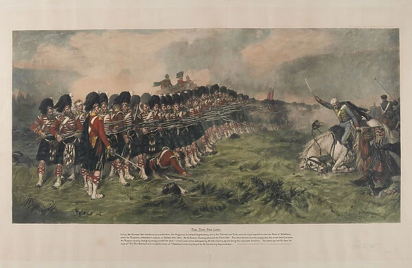 The Thin Red Line, published 1883 (colour litho)