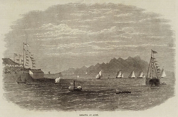 Regatta at Aden (engraving)