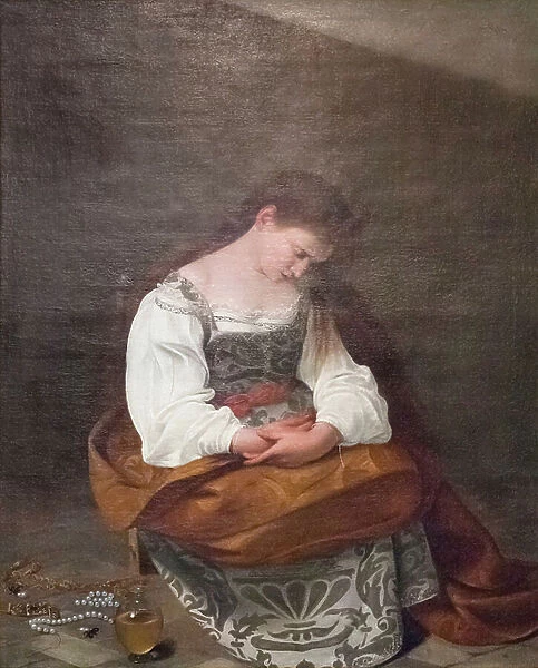 Repentant Mary Magdalene, 1595 circa, (oil on canvas)
