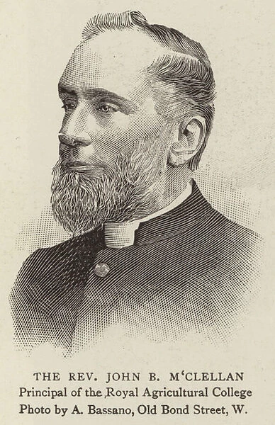 The Reverend John B M Clellan (engraving)