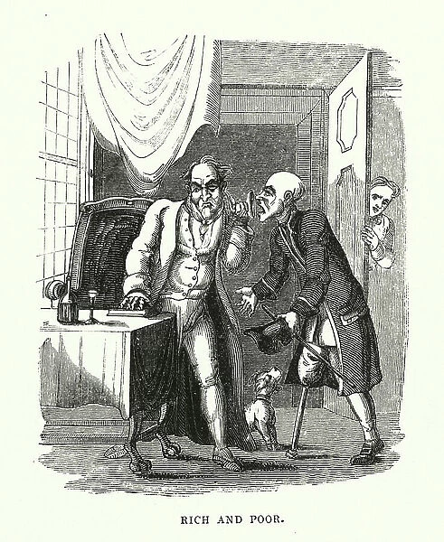 Rich and poor (engraving)